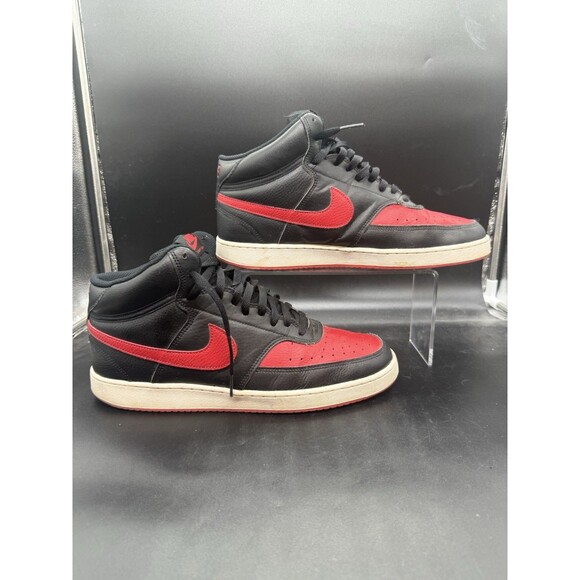 Nike Other - Nike Men’s Court Vision Mid Basketball Shoes Black Leather DM8682-001 Size 11